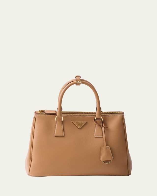 Galleria Large Grain Leather Top-Handle Bag